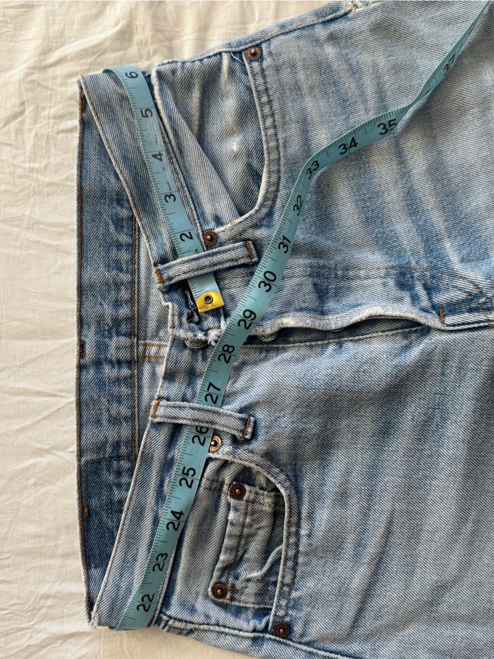 Red line Vintage Levi's Light Blue - Picture 2 of 12